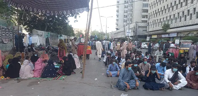 پاکستان: بلوچوں کی جبری گمشدگی کے خلاف کراچی و تربت میں احتجاج