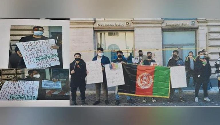 روم: افغان کمیونٹی کا طالبان اور افغانستان میں پاکستان کی مداخلت کے خلاف احتجاج