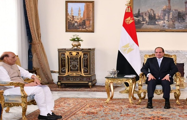 ہندوستان اور مصر کے درمیان دفاعی تعاون بڑھانے پر اتفاق