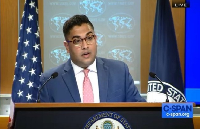بھارتی نژاد ویدانت پٹیل نے امریکی محکمہ خارجہ کی پریس کانفرنس کر کے تاریخ رقم کی