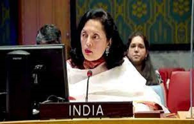 اقوام متحدہ میں بھارت نے ایک بار پھر پاکستان کو آڑے ہاتھوں لیا، کشمیر بھارت کا اٹوٹ حصہ