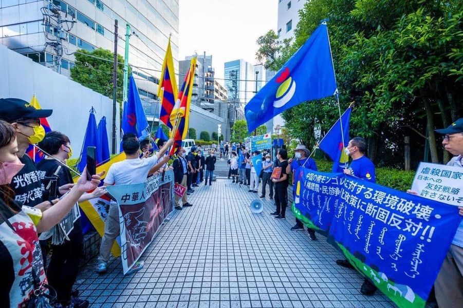 چین کے قومی دن کے موقع پر بیجنگ کے خلاف دنیا بھرے میں مظاہرے
