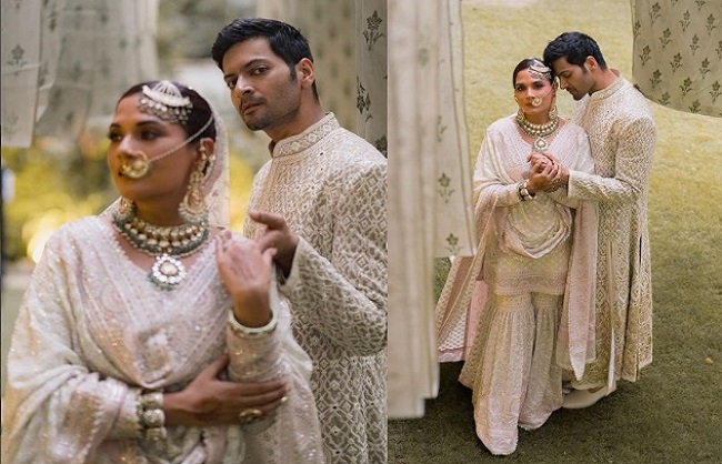 علی فضل اور ریچا چڈھا ہمیشہ کے لیے ہوئے ایک، شادی کی تصاویر وائرل
