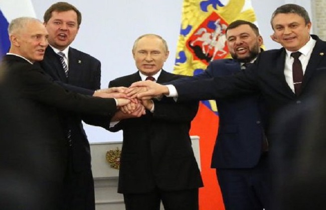 روسی پارلیمنٹ نے یوکرین کی چار ریاستوں کے انضمام کی دی منظوری