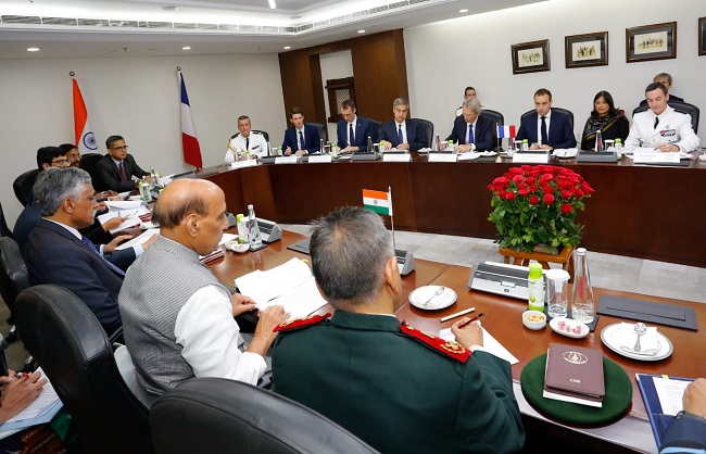 ہندوستان اور فرانس کے درمیان چوتھا سالانہ دفاعی مذاکرہ گرمجوشی کے ماحول میں منعقد