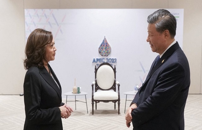 چین۔امریکہ: اپیک سربراہی اجلاس میں کملا ہیرس نے کی شی جن پنگ سے ملاقات