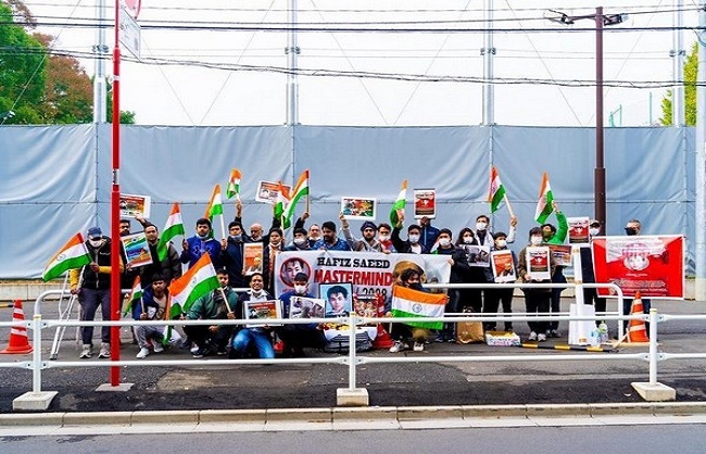 ممبئی حملہ:26/11کے خلاف جاپان اور امریکہ میں پاکستان مخالف مظاہرہ