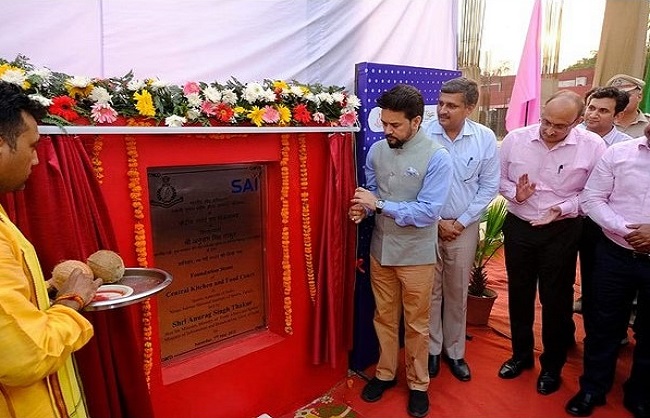 مرکزی وزیر کھیل انوراگ ٹھاکر نے سائی کے پٹیالہ مرکزمیں 300 بستروں والے ہاسٹل کا افتتاح کیا