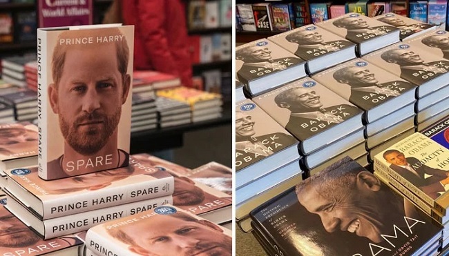 شہزادہ ہیری کی کتاب نے بارک اوباما کی کتاب کو پیچھے چھوڑ دیا