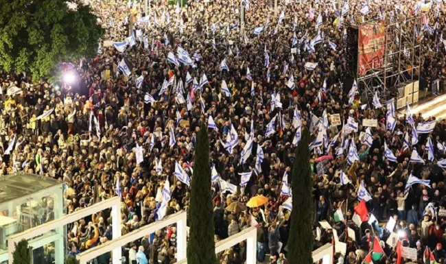 اسرائیل میں عدلیہ کی بالادستی ختم کرنے کے خلاف احتجاج میں تیزی