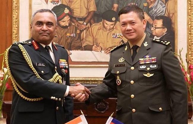کمبوڈیا جلد ہی اپنے فوجیوں کو تربیت کے لیے ہندوستان بھیجے گا