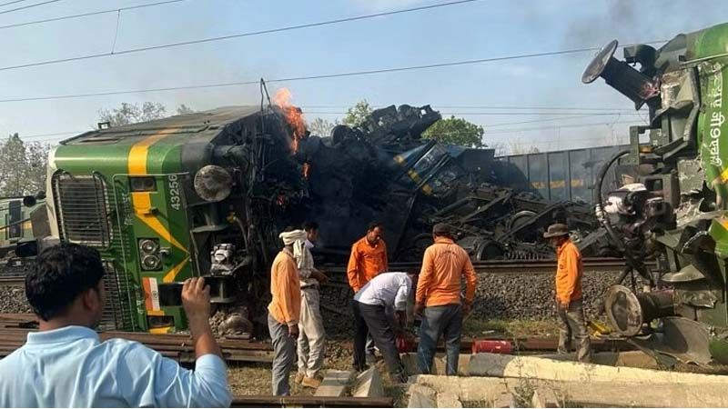بلاس پور: سنگھ پور میں دو مال بردار ٹرینوں میں تصادم، ڈرائیور ہلاک
