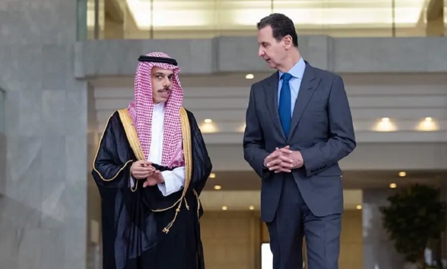 سعودی وزیرخارجہ فیصل بن فرحان پہنچے شام ،صدر بشارالاسد سے ملاقات