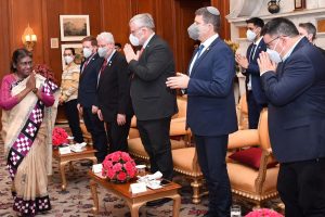 اسرائیل کے پارلیمانی وفد نے صدر جمہوریہ ہند سے ملاقات کی