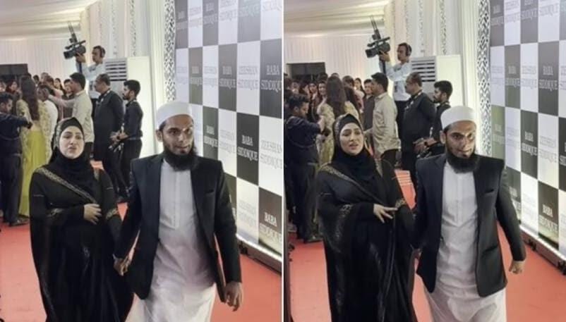 حاملہ ثنا خان کے ساتھ شوہر انس مفتی کے رویے سے لوگ ناراض، ویڈیو وائرل