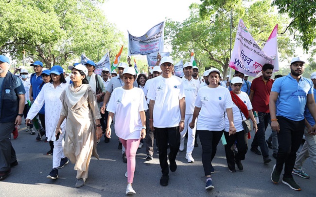 عالمی یوم صحت کے موقع پر دہلی میں واک تھان کا اہتمام