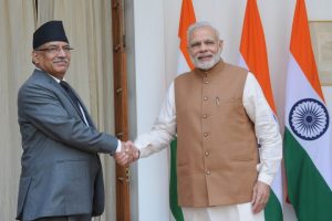 نیپال کے وزیر اعظم پر چنڈ ہندوستانی دورے پر،کئی معاہدوں پر دستخط متوقع