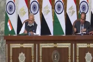 پی ایم مودی اورصدرالسیسی نے ہندوستان اورمصر کے درمیان معاہدے پردستخط کئے